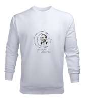 Atatürk Beyaz Erkek Sweatshirt - Tisho