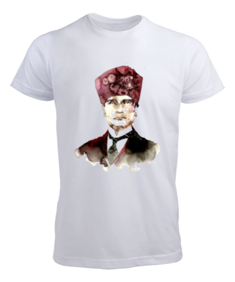 Tisho - Atatürk Beyaz Erkek Tişört