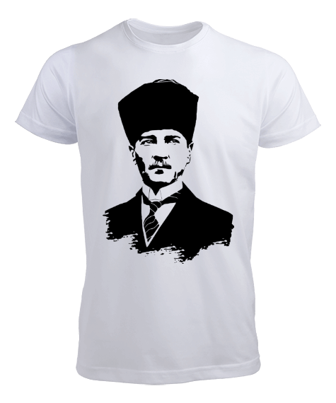 Tisho - Atatürk - Beyaz Erkek Tişört
