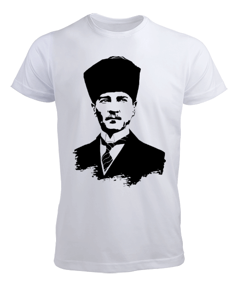 Atatürk - Beyaz Erkek Tişört - Tisho