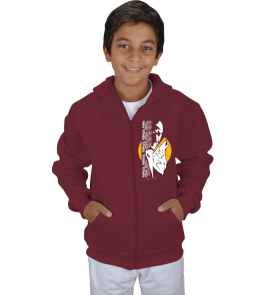 Atatürk Çocuk Kapşonlu Fermuarlı - Tisho