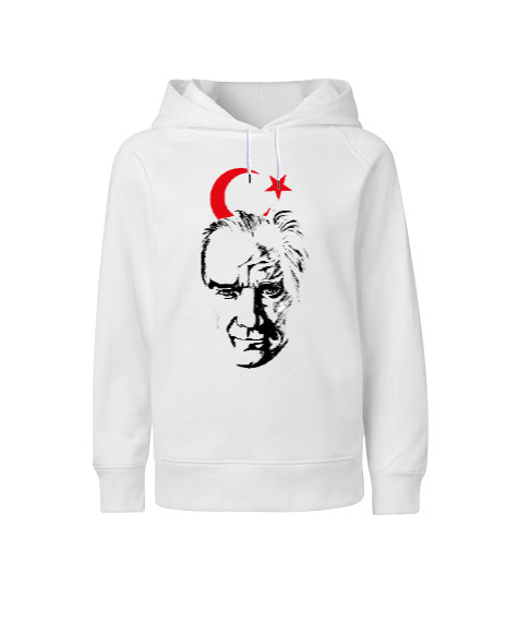 Tisho - Atatürk Çocuk Unisex Hoodie Kapüşonlu