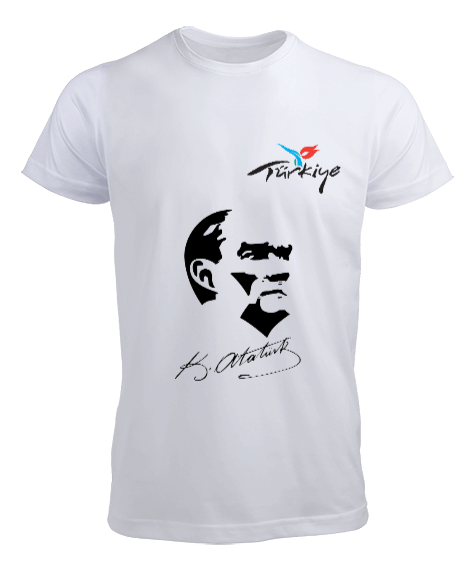 Atatürk desenli Erkek Tişört - Tisho