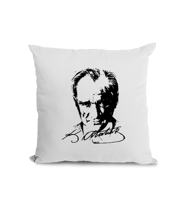 Tisho - Atatürk desenli Kare Yastık