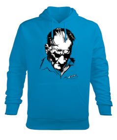 ATATÜRK Erkek Kapüşonlu Hoodie Sweatshirt - Tisho