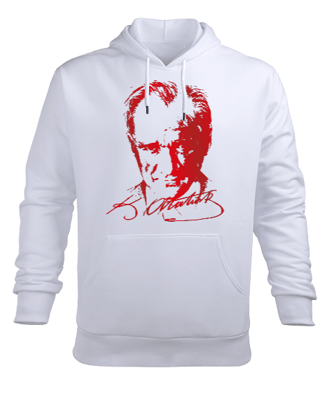 Tisho - ATATÜRK Erkek Kapüşonlu Hoodie Sweatshirt