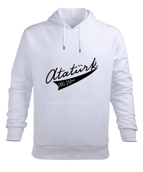 Tisho - ATATÜRK Erkek Kapüşonlu Hoodie Sweatshirt