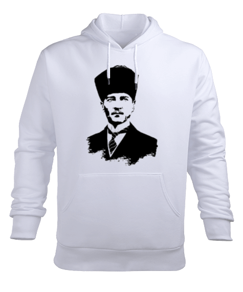 ATATÜRK Erkek Kapüşonlu Hoodie Sweatshirt - Tisho
