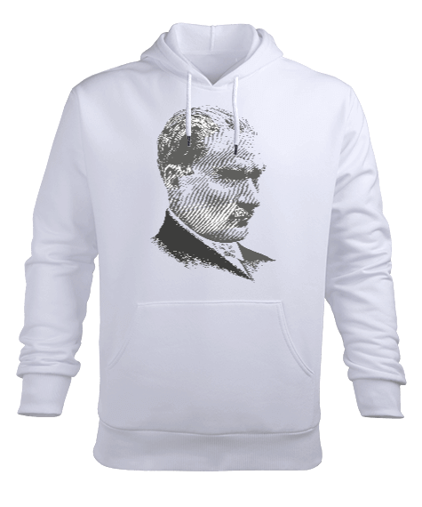 Atatürk Erkek Kapüşonlu Hoodie Sweatshirt - Tisho
