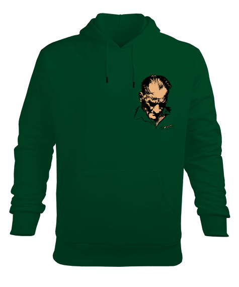 Atatürk Erkek Kapüşonlu Hoodie Sweatshirt - Tisho