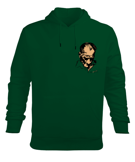 Tisho - Atatürk Erkek Kapüşonlu Hoodie Sweatshirt