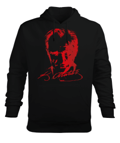 ATATÜRK Erkek Kapüşonlu Hoodie Sweatshirt - Tisho