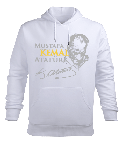 Tisho - ATATÜRK Erkek Kapüşonlu Hoodie Sweatshirt