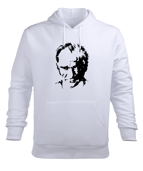Atatürk Erkek Kapüşonlu Hoodie Sweatshirt - Tisho