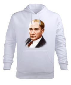 Atatürk Erkek Kapüşonlu Hoodie Sweatshirt - Tisho