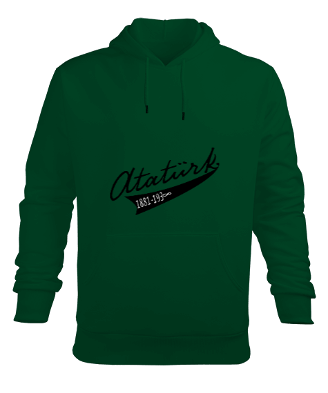 Tisho - ATATURK Erkek Kapüşonlu Hoodie Sweatshirt