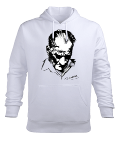 Atatürk Erkek Kapüşonlu Hoodie Sweatshirt - Tisho