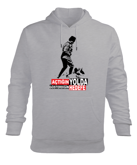 Tisho - ATATÜRK Erkek Kapüşonlu Hoodie Sweatshirt