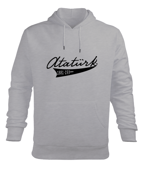 Tisho - Atatürk Erkek Kapüşonlu Hoodie Sweatshirt