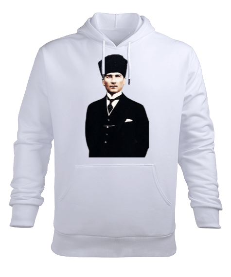 Tisho - ATATÜRK Erkek Kapüşonlu Hoodie Sweatshirt