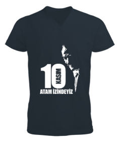 atatürk erkek kısa kol v yaka t-shirt Erkek Kısa Kol V Yaka Tişört - Tisho