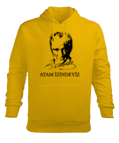 Atatürk Genç Tasarım Erkek Kapüşonlu Hoodie Sweatshirt - Tisho