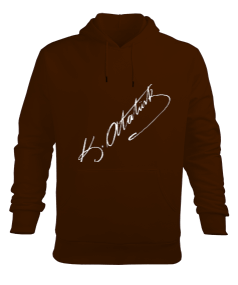 ATATÜRK İMZA ERKEK Erkek Kapüşonlu Hoodie Sweatshirt - Tisho