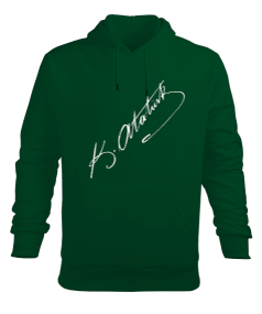 ATATÜRK İMZA ERKEK Erkek Kapüşonlu Hoodie Sweatshirt - Tisho