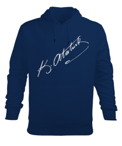 ATATÜRK İMZA ERKEK Erkek Kapüşonlu Hoodie Sweatshirt - Tisho