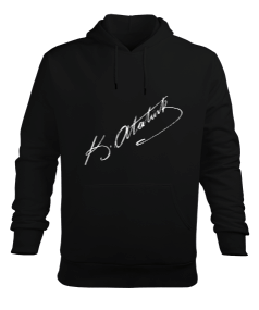 ATATÜRK İMZA ERKEK Erkek Kapüşonlu Hoodie Sweatshirt - Tisho