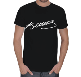 Atatürk İmza Erkek Tişört - Tisho