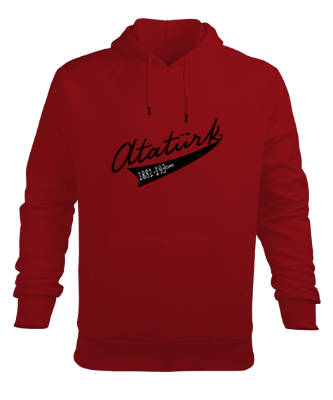 Tisho - Atatürk imzalı erkek kapşonlu Erkek Kapüşonlu Hoodie Sweatshirt