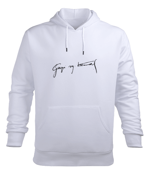 Tisho - Atatürk İmzalı Erkek Kapüşonlu Hoodie Sweatshirt