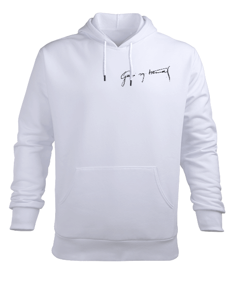 Tisho - Atatürk imzalı Erkek Kapüşonlu Hoodie Sweatshirt