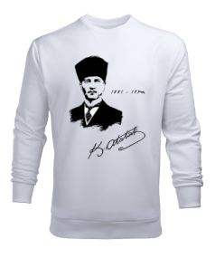 Atatürk imzalı Erkek Sweatshirt - Tisho