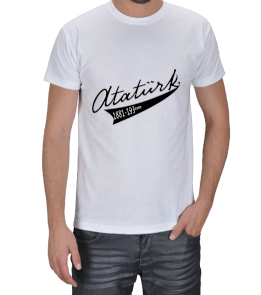 Atatürk İmzalı Erkek Tişört - Tisho