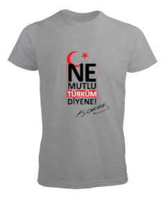 atatürk imzalı Erkek Tişört - Tisho