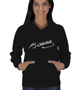 Atatürk imzalı Kadın Kapşonlu - Tisho