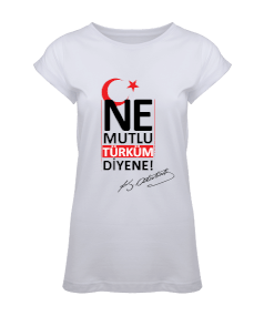 Atatürk İmzalı Ne Mutlu Türküm diyene Kadın Tunik - Tisho