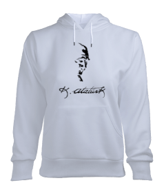 Atatürk imzası baskılı kadın kapüşonlu sweatshirt /// kediidirkedi.blogspot.com blog sitem Kadın Kapşonlu Hoodie Sweatshirt - Tisho