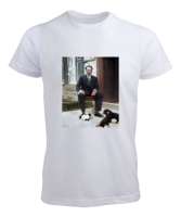 Atatürk - İzmir Metal Kitlesi Beyaz Erkek Tişört - Tisho