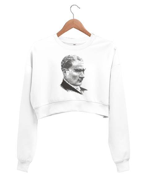 Tisho - Atatürk Kadın Crop Sweatshirt