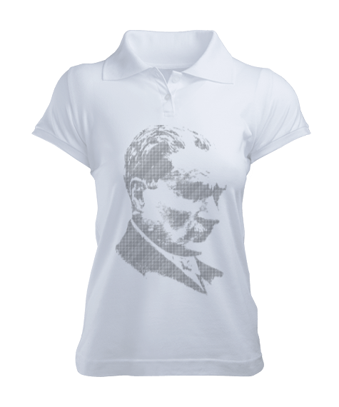 Tisho - atatürk kadın polo yaka t-shirt Kadın Polo Yaka Tişört