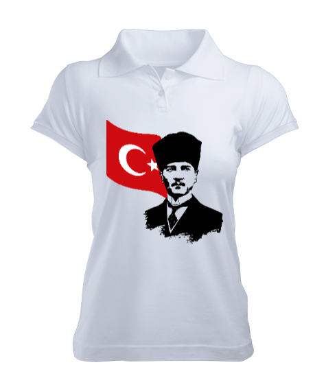 Tisho - atatürk Kadın Polo Yaka Tişört