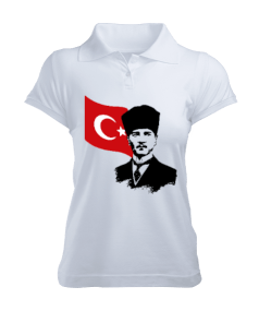 atatürk Kadın Polo Yaka Tişört - Tisho