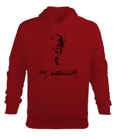 Atatürk Kapşonlu Sweatshirt Erkek Kapüşonlu Hoodie Sweatshirt - Tisho