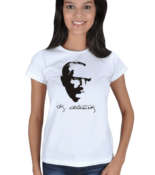 Atatürk Kısa Kollu Tişort Kadın Tişört