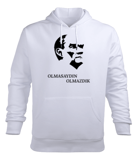 Tisho - Atatürk- Olmasaydın Olmazdık Erkek Kapüşonlu Hoodie Sweatshirt