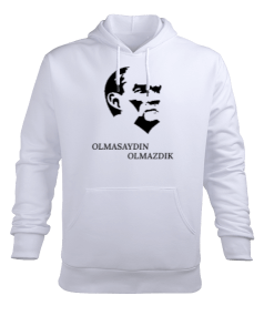 Atatürk- Olmasaydın Olmazdık Erkek Kapüşonlu Hoodie Sweatshirt - Tisho