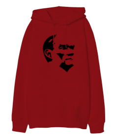 Atatürk Oversize Unisex Kapüşonlu Sweatshirt - Tisho